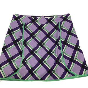 Lady Hagen Golf Ladies Sz 6 Tennis skort Pockets Zipper Geometric